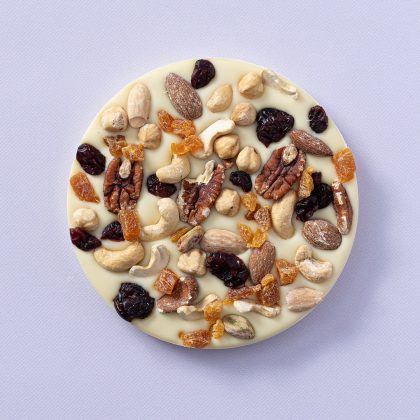 De Notenshop Chocolade rondo wit noten & fruit 200 gram