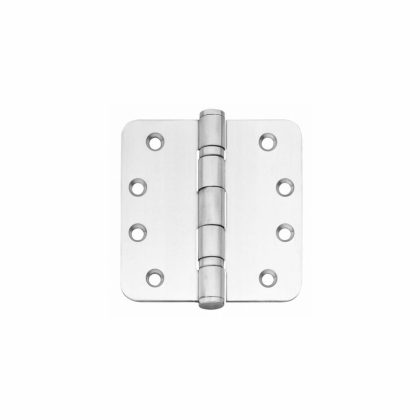 Intersteel kogellagerscharnier afgerond 4" (102x102x3 mm) - RVS