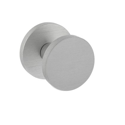 Intersteel Voordeurknop rond ø55mm éénzijdige montage - aluminium