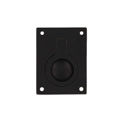 Intersteel Luikring rechthoekig 65x49mm - mat zwart