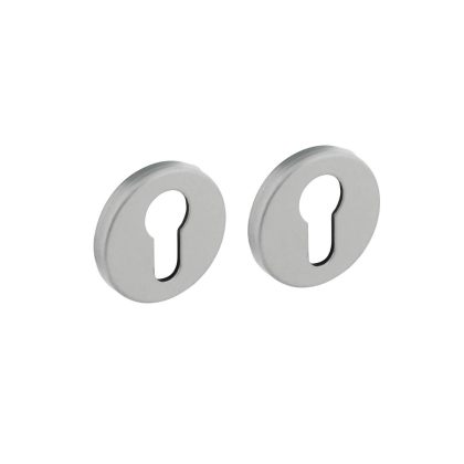 Intersteel rozetten met profielcilindergat ø50x7mm - aluminium