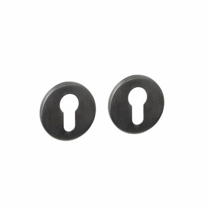 Intersteel cilinderrozetten verdekt ø52x6mm - PVD antraciet