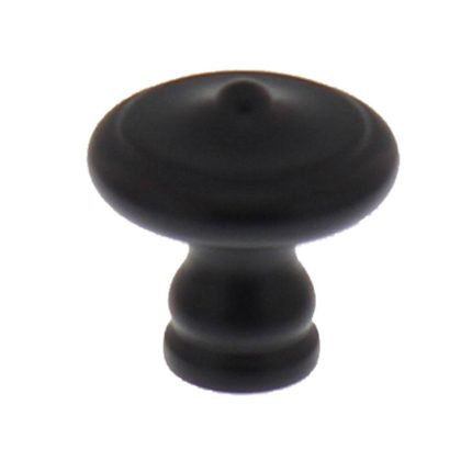 Intersteel Meubelknop met punt ø25mm - smeedijzer zwart
