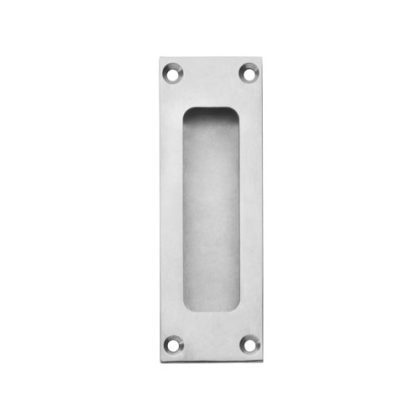Intersteel Schuifdeurkom rechthoek 120x40mm met schroefgaten - RVS
