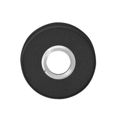 Intersteel Rozet verdekt met metaal 53x10mm - RVS/mat zwart
