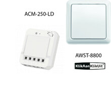 433 MHz (o.a. Klikaanklikuit) Klikaanklikuit Dimmer inbouwset - AWST-8900 + ACM-LD-250