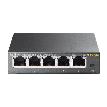 TP-Link TL-SG105E 5-Port Gigabit Easy Smart Switch Switch Zwart