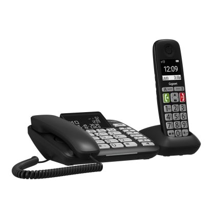 Gigaset DL780 Combi seniorentelefoon Huistelefoon Zwart