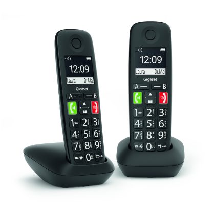 Gigaset E290 Duo Huistelefoon Zwart