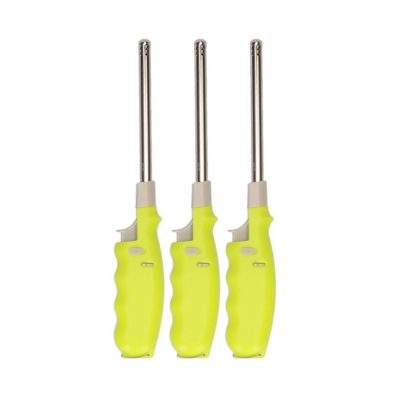 Merkloos 4x Barbecue aanstekers lime groen 25,5 cm