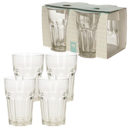 Merkloos 8x Drink glazen 360 ml