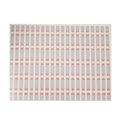 Fiftiesstore AMI WQ200 Wallbox Nummer Strips - Grijs