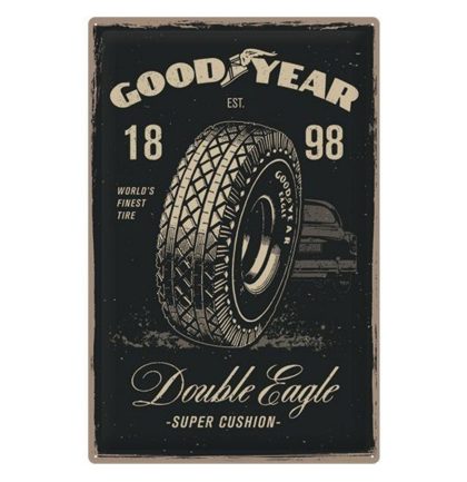 Goodyear Good Year Double Eagle Metalen Bord 40 x 60 cm - LAATSTE KANS | 19% korting