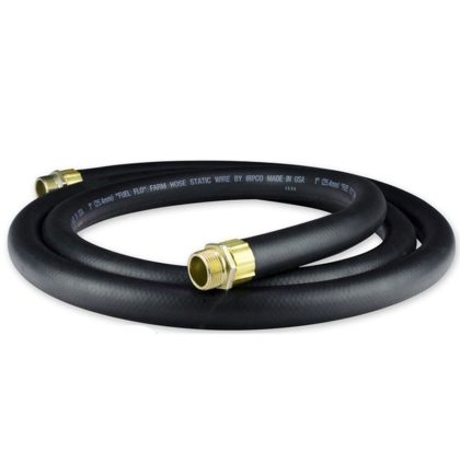 Fiftiesstore Benzinepomp Rubberen Slang Met 3/4 Messing Eindstukken 8 Foot 244 Cm