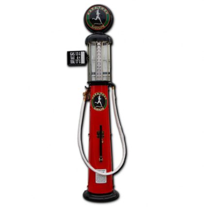 The Dutch Pickers Wayne 615 Marathon Gasoline 10 Gallon Benzinepomp - Rood & Zwart - Reproductie
