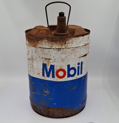 Mobilgas -Oil Mobil Vintage Olieblik - Origineel