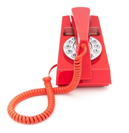 GPO Retro GPO Druktoetsen Trim Telefoon - 60's Design - Rood