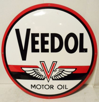 Fiftiesstore Veedol Motor Oil Emaille Bord 50 cm
