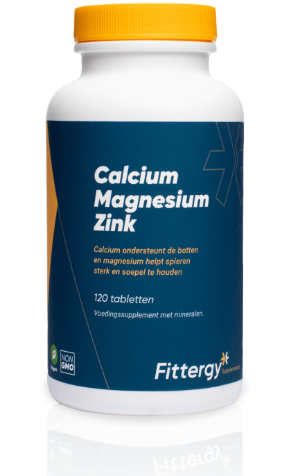 Fittergy Supplements Calcium Magnesium Zink - 120 tabletten
