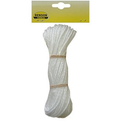 Merkloos Hobby touw wit 25 meter 4 mm
