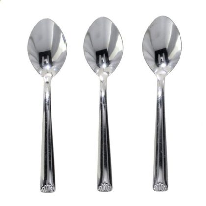 Gerimport Koffielepels/theelepels - 3x - RVS - 14,5 cm