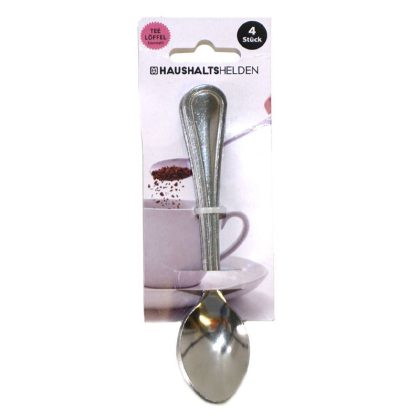 Haushaltshelden Koffielepels/theelepels - 4x - RVS - 15 cm