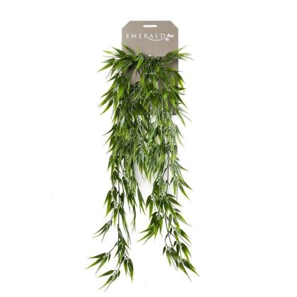 Emerald Kunstplant Bamboe - hangend - tak - groen - 75 cm