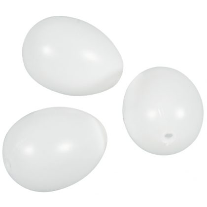 Rayher hobby materialen Plastic eieren 10 stuks 6 cm