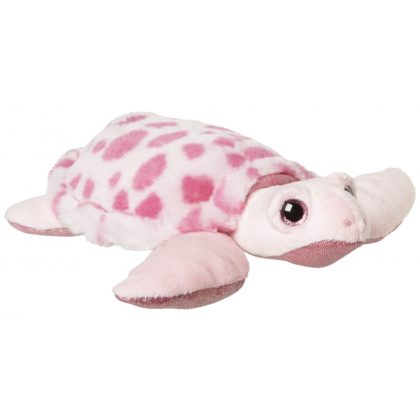 Nature Planet Pluche roze zeeschildpad knuffel 23 cm