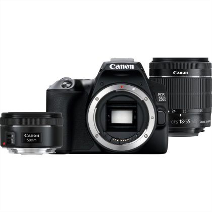Canon EOS 250D Black 18-55 STM + 50 1.8S