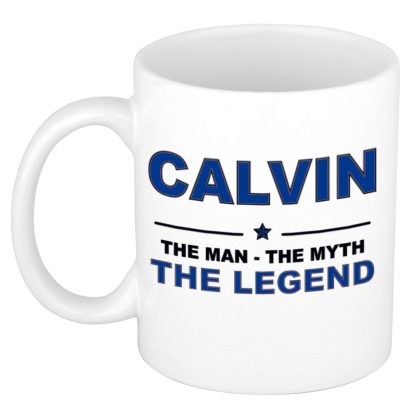 Bellatio Decorations Calvin cadeau naam mok - man myth legend - vaderdag