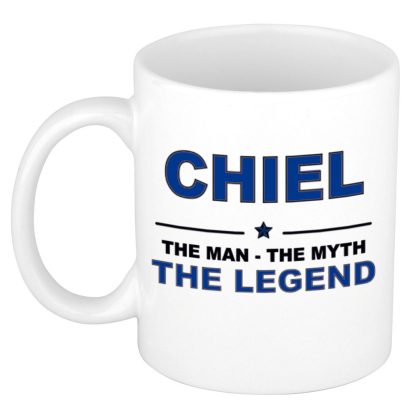 Bellatio Decorations Chiel cadeau naam mok - man myth legend - vaderdag
