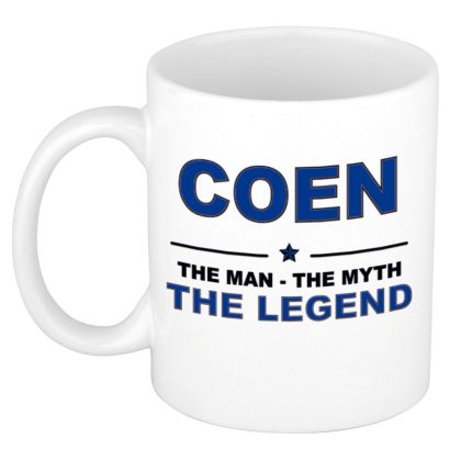 Bellatio Decorations Coen cadeau naam mok - man myth legend - vaderdag
