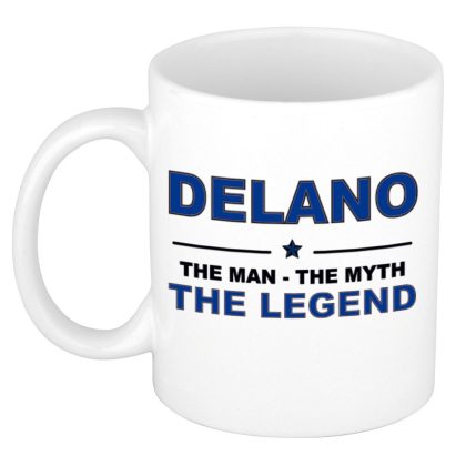 Bellatio Decorations Delano cadeau naam mok - man myth legend - vaderdag