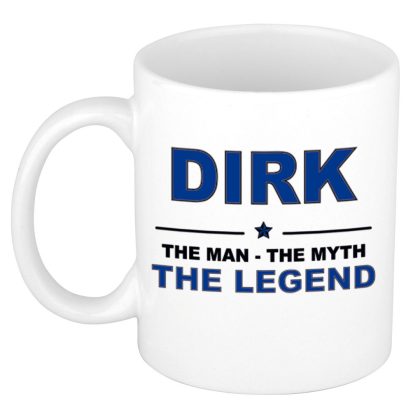 Bellatio Decorations Dirk cadeau naam mok - man myth legend - vaderdag