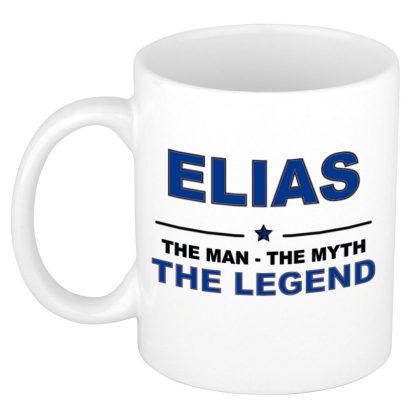 Bellatio Decorations Elias cadeau naam mok - man myth legend - vaderdag