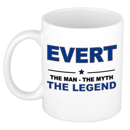 Bellatio Decorations Evert cadeau naam mok - man myth legend - vaderdag
