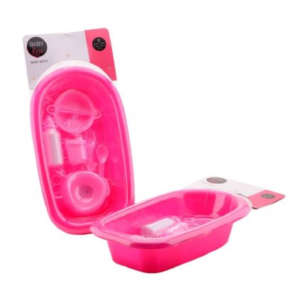 JohnToy Poppen speelset badaccessoires roze