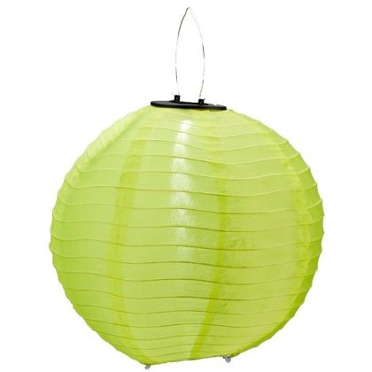 Merkloos Groene solar party lampionnen 30 cm