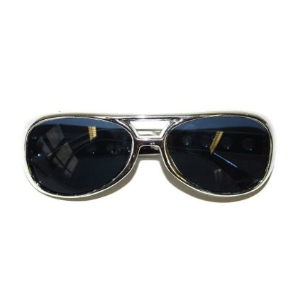 Funny Fashion Party/verkleed bril - metallic zilver