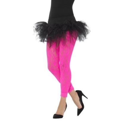 Smiffys Roze jaren 80 panty voor dames