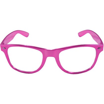 Folat Verkleed bril metallic roze