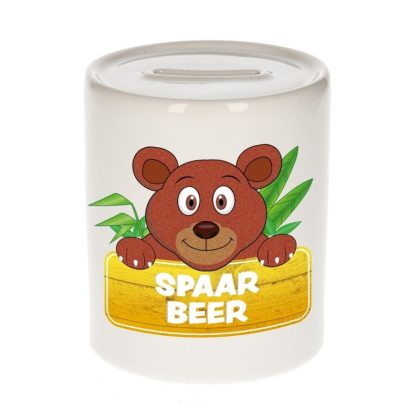 Bellatio Decorations Vrolijke beren spaarpotten 9 cm