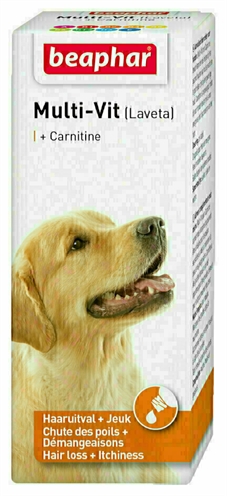 Van der Meer BEAPHAR MULTI-VIT LAVETA + CARNITINE HOND 50 ML