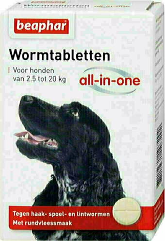 Van der Meer BEAPHAR WORMTABLET ALL-IN-ONE HOND 2,5-20 KG 2 TBL