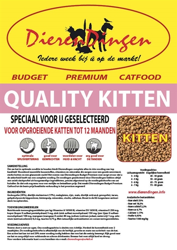 Van der Meer BUDGET PREMIUM CATFOOD QUALITY KITTEN 15 KG