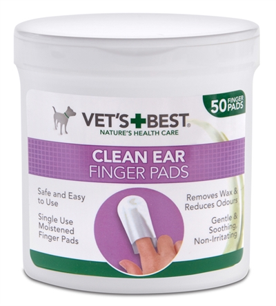 Van der Meer VETS BEST CLEAN EAR FINGER PADS 50 ST