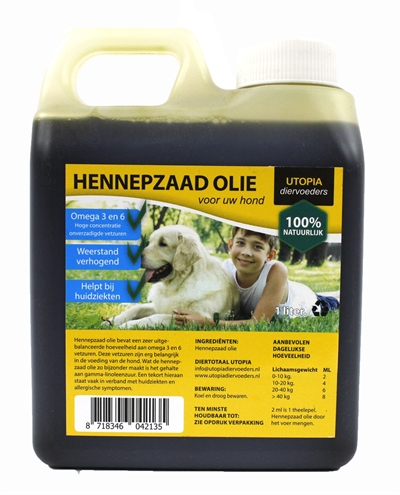 Van der Meer HENNEPZAAD OLIE 1 LTR
