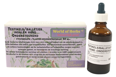 Van der Meer WORLD OF HERBS FYTOTHERAPIE TESTIKEL / BALLETJES INDALEN HOND 50 ML