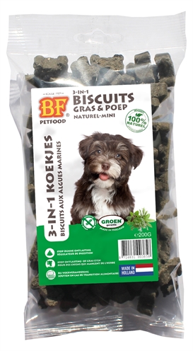 Van der Meer BIOFOOD 3 IN 1 HONDENMINERALENKOEKJES KRUIDEN MINI 200 GR